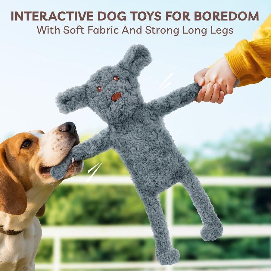 No Stuffing Dog Toys 5 Pack, Crinkle Interactive Dogs Toy for Boredom, Puppy Toys for Teething to Keep Them Busy, Cute Squeaky Dogs Toy for Small, Medium, and Large Breed