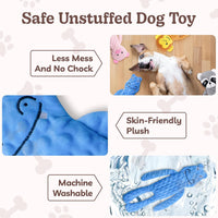 No Stuffing Dog Toys 5 Pack, Crinkle Interactive Dogs Toy for Boredom, Puppy Toys for Teething to Keep Them Busy, Cute Squeaky Dogs Toy for Small, Medium, and Large Breed | Puppy Toys for Teething to Keep Them Busy, Cute Squeaky Dogs Toy for Small, Medium, and Large Breed
