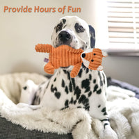 5Pack Dog Squeaky Plush Toys Puppy Toys Assortment Value Bundle Bulk Large Dog Teething Pet Chew Toys