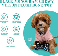 Chewy Vuiton Bone Plush Dog Toy, Designer Parody Toy