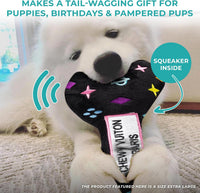 Chewy Vuiton Bone Plush Dog Toy, Designer Parody Toy