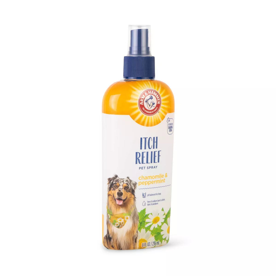 Arm & Hammer Itch Relief Peppermint Scented Dog Spray - 8 Fl Oz: Topical Pet Skin Treatment, All Ages, Dog Use