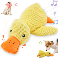 2025 Upgraded Dog Toys for Aggressive Chewers, New Duck Dog Toys for Large Dogs, Puppy Toys Indestructible for Large Medium Small Dogs (Yellow, M-8.66 * 9.87In)