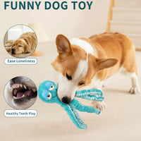 Squeaky Octopus Dog Toys，Interactive Plush Toys for Large Medium Pets