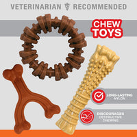 Power Chew Customer Favorites Dog Chew Toys, 3 Count, Large | Flavor Medley, Peanut Butter, and Beef Flavor, Durable Dog Toys for Aggressive Chewers, for Large Breeds up to 50 Lbs