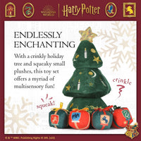 14" Holiday Tree Burrow Dog Toy with Plush Squeaker Hogwarts House Presents | Dog Toys for Pets, Plush Dog Toy, Dog Squeaky Toy, Toys for Dogs