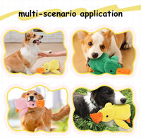 2025 Upgraded Dog Toys for Aggressive Chewers, New Duck Dog Toys for Large Dogs, Puppy Toys Indestructible for Large Medium Small Dogs (Yellow, M-8.66 * 9.87In)
