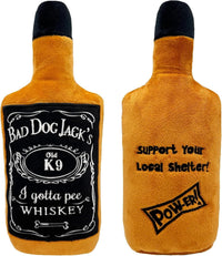 Power Plush Squeaky Dog Toy, Bad Dog Jack'S Whiskey, Large
