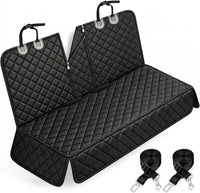 Pet Car Seat Cover Back Seat Cover for Dogs (57" Width) - Black | Waterproof Dog Car Seat Protector Scratchproof Durable Rear Seat Cover Fits Middle Armrest for Cars Suvs Truck