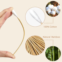 100 Pcs Large Cotton Swabs for Pet Care, 6 Inch Long Cotton Swabs with Bamboo Handle, Professional Dog Ear Swabs, Absorbency Big Cotton Tips, Pet Cleaning Solution Supplies
