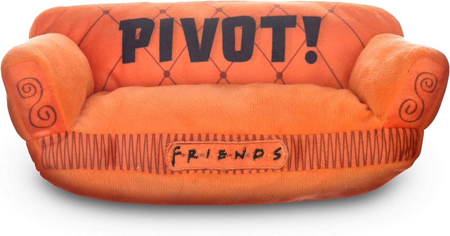Friends TV Show Pivot Couch Plush Dog Toy, 10 Inch | Built-In Squeaker, Officially Licensed Friends Product, Iconic Couch Design, Hours of Play for Fans, a Must-Have for Fans