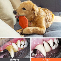 Dog Chew Toys 3 Pack for Aggressive Chewers, Multifunctional Teeth Cleaning and Gum Massage, Tough Toys with Natural Rubber for Large and Medium Dog