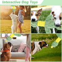 Large Plush Squeaky Dog Toys, Interactive Tug of War Puppy Toys for Indoor Play - Duck Stuffed Dog Toys with Soft Fabric for Small, Medium, and Large Pets