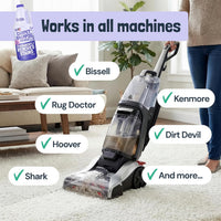 Carpet Cleaner Shampoo Solution for Machines, 32Floz Lavender