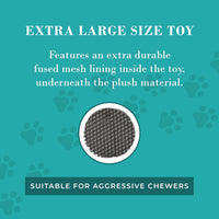 Chewy Vuiton Bone Plush Dog Toy, Designer Parody Toy